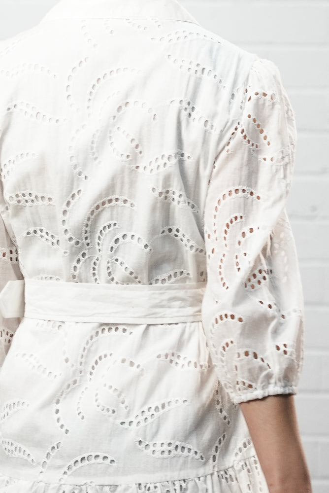 white Short lace dress | RIMA DRESS | Runway Secrets