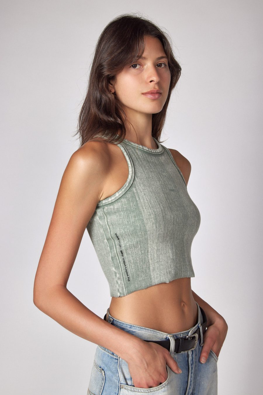 TEXTERED CROP TOP