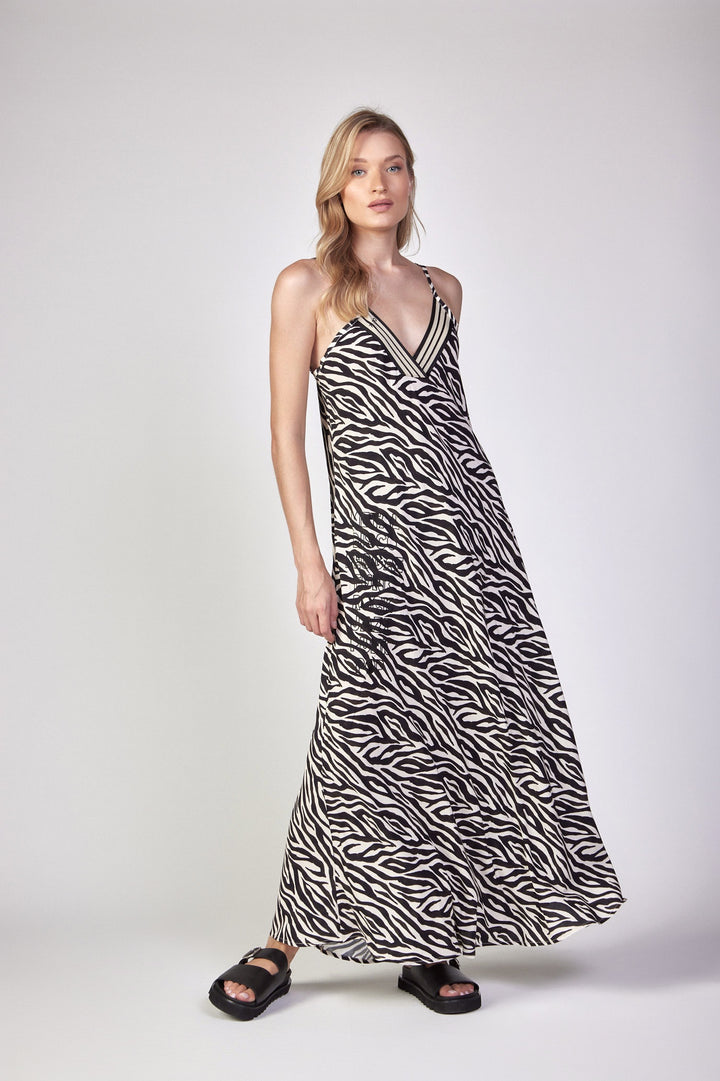 ZEBRA LONG DRESS