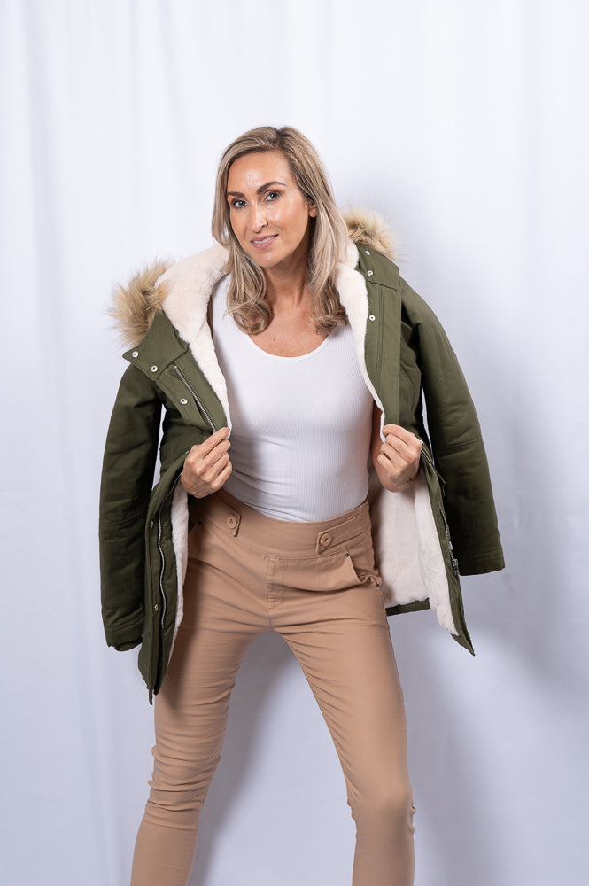 Khaki parka | JORDEN COAT