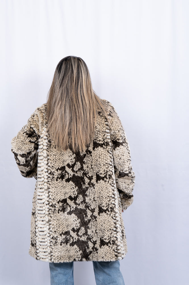 Texture faux fur and snake print | Runway Secrets